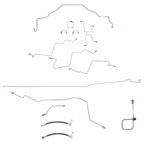 01-02 Dodge Ram 2500 Brake Line Kit 2WD Reg Cab_Long Bed AWABS Manual Trans